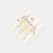 Mama naar Bee Honey Genderneutraal Baby shower Servet (Hoek)