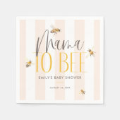 Mama naar Bee Honey Genderneutraal Baby shower Servet (Voorkant)