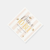 Mama naar Bee Honey Genderneutraal Baby shower Servet (Hoek)