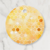 Mama naar Bee Honey Groen Baby shower Bedankjes Labels (Achterkant)