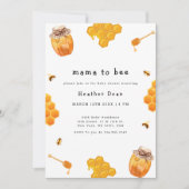 Mama naar Bee Honey Lijst Baby shower Kaart (Voorkant)