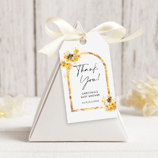 Mama naar Bee Honey Wildflower Baby shower Cadeaulabel