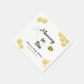Mama naar Bee Leuke Honeycomb Baby shower Servet (Hoek)
