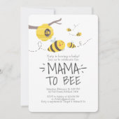 Mama naar Bee Schattige Honing Neutraal Baby showe Kaart (Voorkant)