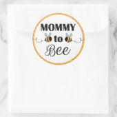 Mama naar Bee Stickers - Baby shower Bee Theme (Tas)