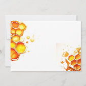 Mama naar Bee Waterverf Baby shower Kaart (Achterkant)