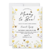 Mama naar Bee Wildbloem Baby shower