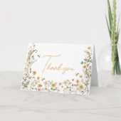 Mama naar Bee Wildflower Baby shower Bedankkaart (Voorkant)