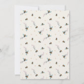 Mama naar Bee Wildflower Baby shower Kaart (Achterkant)