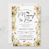 Mama naar Bee wildflower Baby shower Kaart (Voorkant)