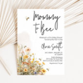 Mama naar Bee Wildflower Baby shower Kaart