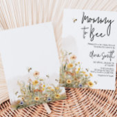 Mama naar Bee Wildflower Baby shower Kaart