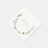 Mama naar Bee Wildflower Baby shower Servet (Hoek)