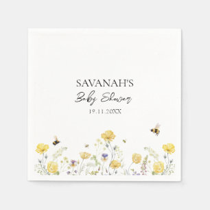 Mama naar Bee Wildflower Baby shower Servet