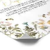 Mama naar Bee Wildflower Late Night Luiers Poster (Hoek)