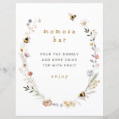Mama naar Bee Wildflower Momosa Bar Teken (Voorkant)