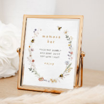 Mama naar Bee Wildflower Momosa Bar Teken