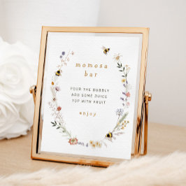 Mama naar Bee Wildflower Momosa Bar Teken