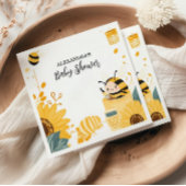  mama naar Bee Wildflowers Baby shower Servet