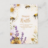  mama naar Bee Wildflowers Diapper Raffle Informatiekaartje (Voorkant)