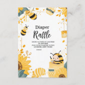  mama naar Bee Wildflowers Diapper Raffle Informatiekaartje (Voorkant)