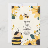  mama naar Bee Yellow Floral Baby shower Kaart (Voorkant)