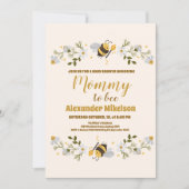 Mama naar bijen baby shower kaart (Voorkant)
