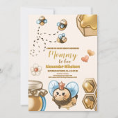 Mama naar bijen baby shower kaart (Voorkant)