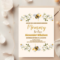 Mama naar bijen baby shower