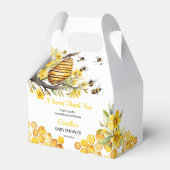 Mama naar bijen lente bijen baby shower sjabloon bedankdoosjes (Voorkant Zijde)