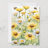 Mama naar bijen lente bijen baby shower sjabloon kaart (Achterkant)