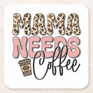 Mama Needs Coffee Kartonnen Onderzetters