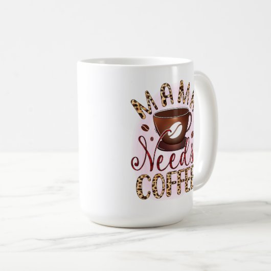Mama Needs Coffee Koffiemok (Voorkant rechts)
