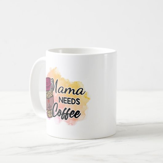 Mama Needs Coffee Koffiemok (Voorkant links)