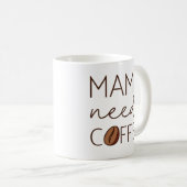Mama Needs Coffee Koffiemok (Voorkant rechts)