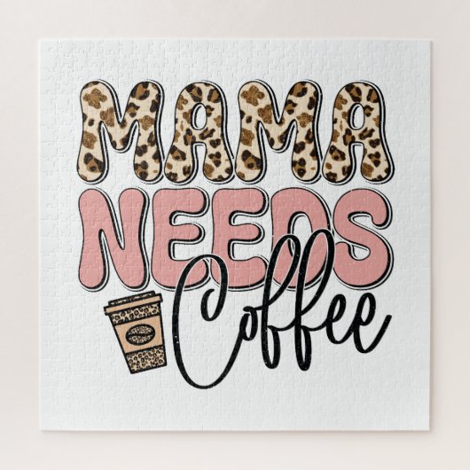 Mama Needs Coffee Legpuzzel (Verticaal)