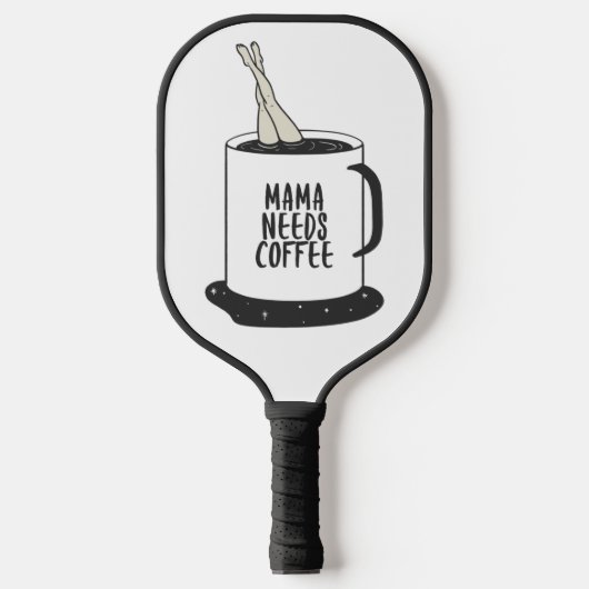 Mama Needs Coffee Pickleball Paddle (Voorkant)