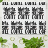 Mama Needs Coffee Theedoek (Gevouwen)