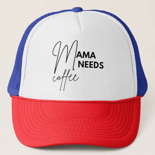 Mama Needs Coffee Trucker Pet (Voorkant)