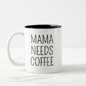 Mama Needs Coffee Tweekleurige Koffiemok (Links)