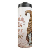 Mama Needs Her Coffee Gnome Thermische Bekerglas Thermosbeker (Voorkant)
