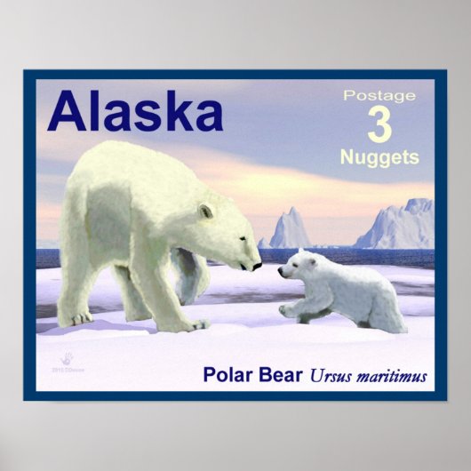 Mama Nose Best - Alaska Postage Poster (Voorkant)