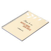 Mama Notes from our Days Mom Daughter Son Gift Notitieboek (Linkerzijde)