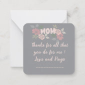 Mama Notitiekaartje (Achterkant)