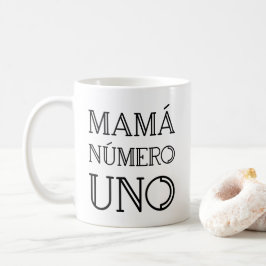 Mamá Número Uno Modern Geometric Typografie Koffiemok