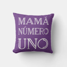 Mamá Número Uno Modern Geometric Typography Violet