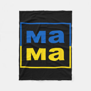 Mama Oekraïens Moeder Vlag Van Oekraine Trots Moed Fleece Deken