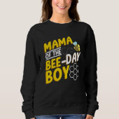 Mama Of Bee Day Boy Honey Beekeeper Beekeeping Gra Trui (Voorkant)