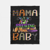 Mama Of Brewing Baby Halloween One Soky Mama  Fleece Deken (Voorkant)