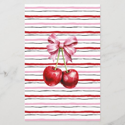 Mama of Daddy Cherry Baby shower Game Kaart (Achterkant)